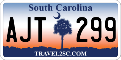 SC license plate AJT299