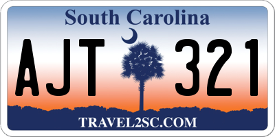 SC license plate AJT321