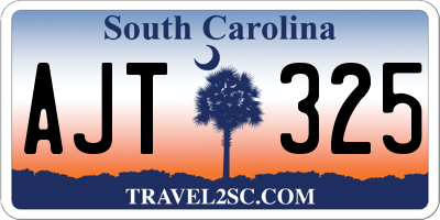 SC license plate AJT325