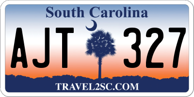 SC license plate AJT327