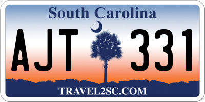 SC license plate AJT331