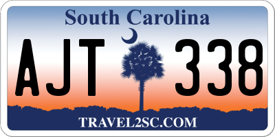 SC license plate AJT338