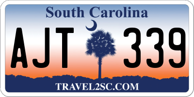 SC license plate AJT339