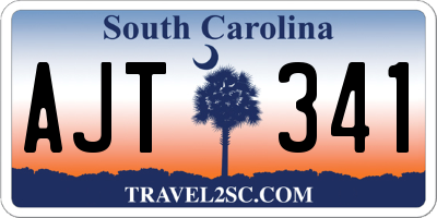 SC license plate AJT341