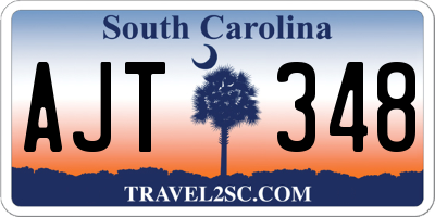 SC license plate AJT348