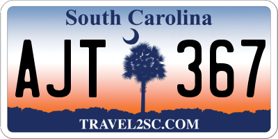 SC license plate AJT367