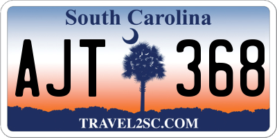 SC license plate AJT368