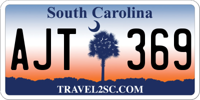 SC license plate AJT369
