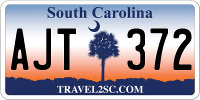 SC license plate AJT372