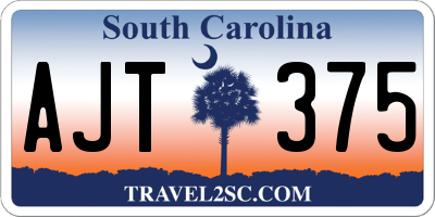 SC license plate AJT375