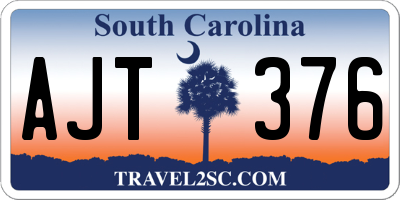 SC license plate AJT376