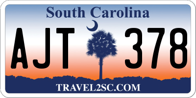 SC license plate AJT378
