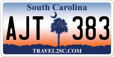 SC license plate AJT383