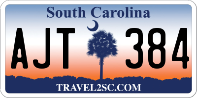 SC license plate AJT384