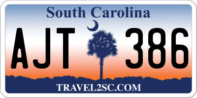 SC license plate AJT386