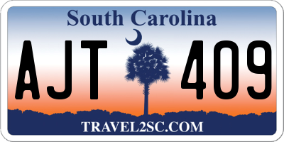 SC license plate AJT409