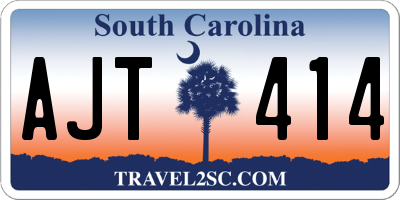 SC license plate AJT414