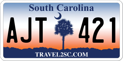 SC license plate AJT421