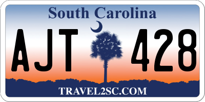 SC license plate AJT428