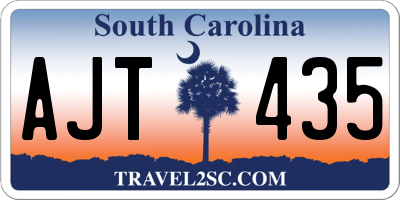 SC license plate AJT435