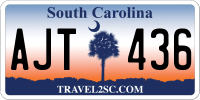 SC license plate AJT436