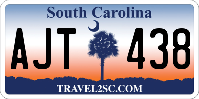 SC license plate AJT438