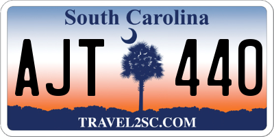 SC license plate AJT440