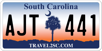 SC license plate AJT441