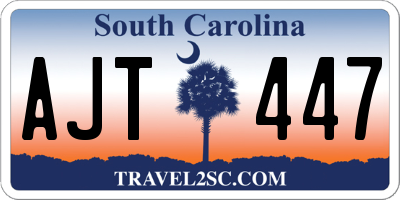 SC license plate AJT447