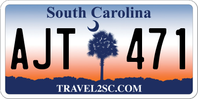 SC license plate AJT471