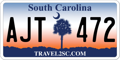 SC license plate AJT472
