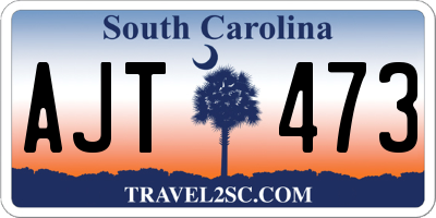 SC license plate AJT473