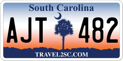 SC license plate AJT482