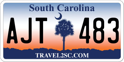 SC license plate AJT483