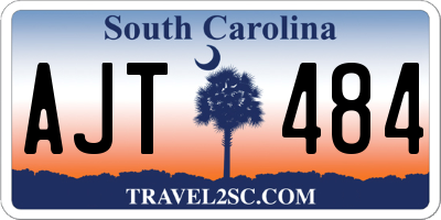 SC license plate AJT484