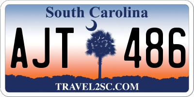 SC license plate AJT486
