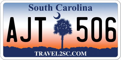 SC license plate AJT506