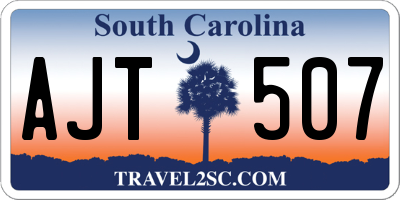 SC license plate AJT507