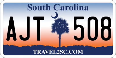 SC license plate AJT508