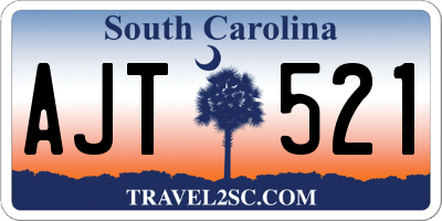SC license plate AJT521