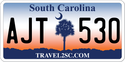 SC license plate AJT530