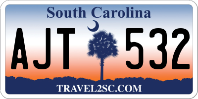 SC license plate AJT532