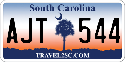 SC license plate AJT544