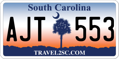 SC license plate AJT553
