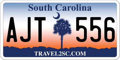 SC license plate AJT556