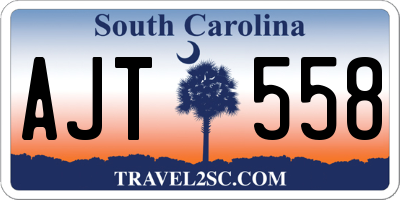 SC license plate AJT558