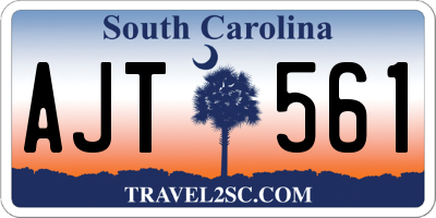 SC license plate AJT561