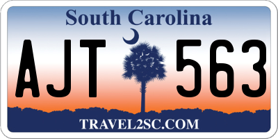SC license plate AJT563