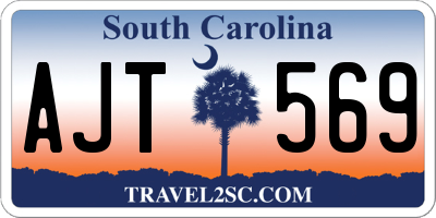 SC license plate AJT569