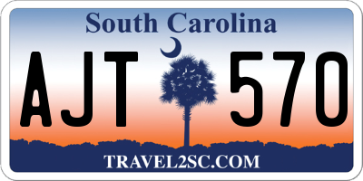 SC license plate AJT570